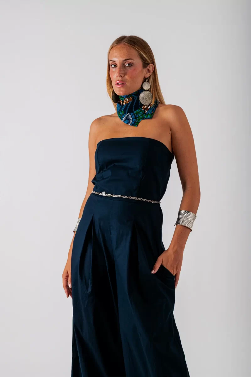 Bandana Blu con Fantasia - immagine 2