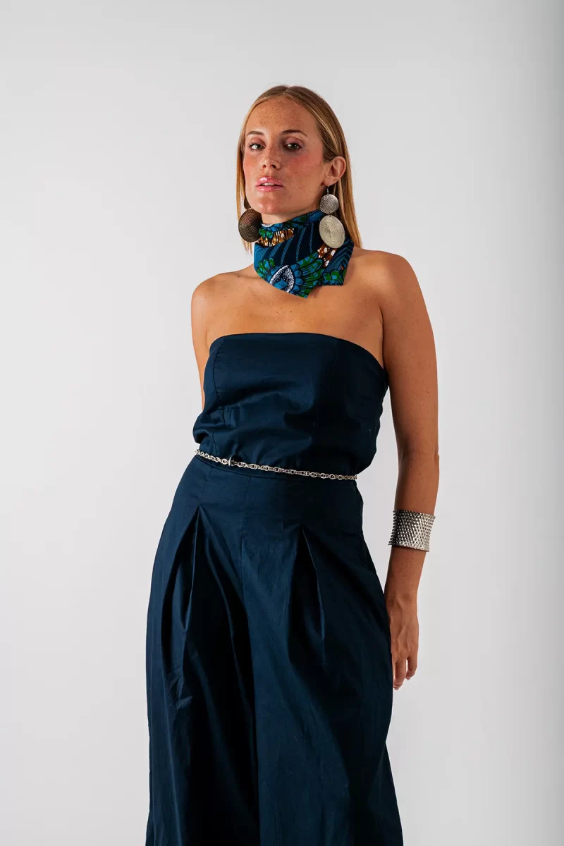 Bandana Blu con Fantasia - immagine 3