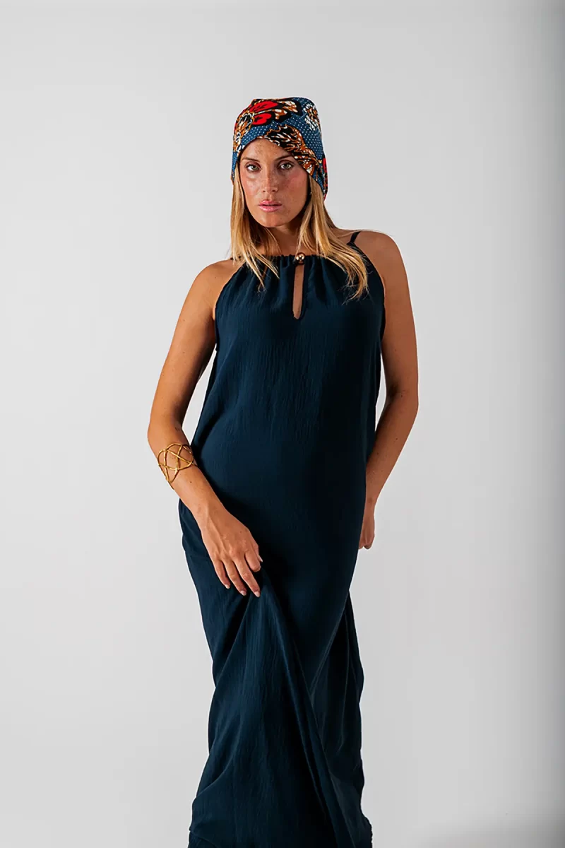 Stola Blu con Fantasia - immagine 6