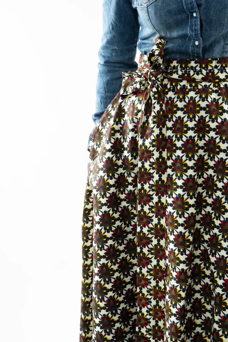 Carla - Gonna sartoriale wax maxi - immagine 2