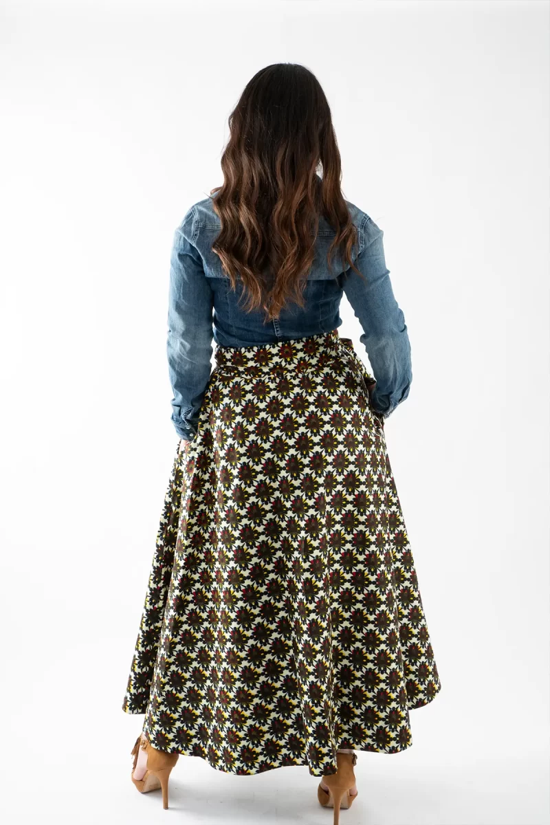 Carla - Gonna sartoriale wax maxi - immagine 5