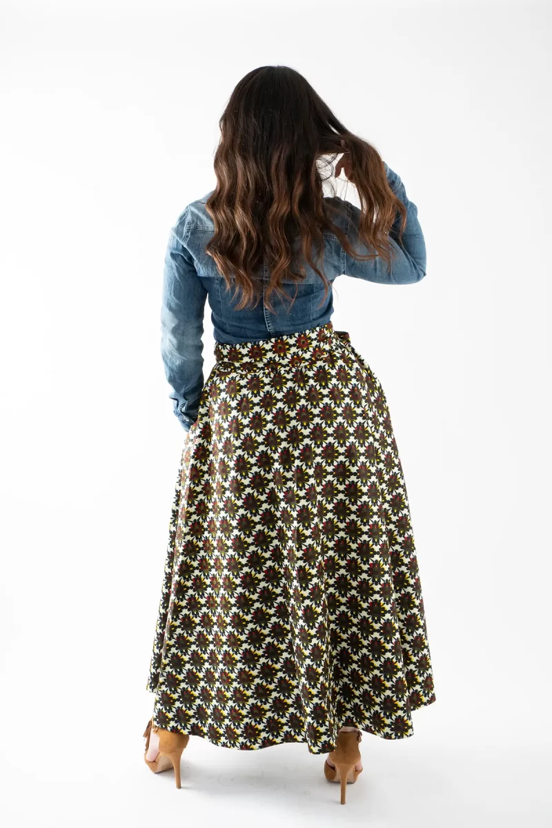 Carla - Gonna sartoriale wax maxi - immagine 4