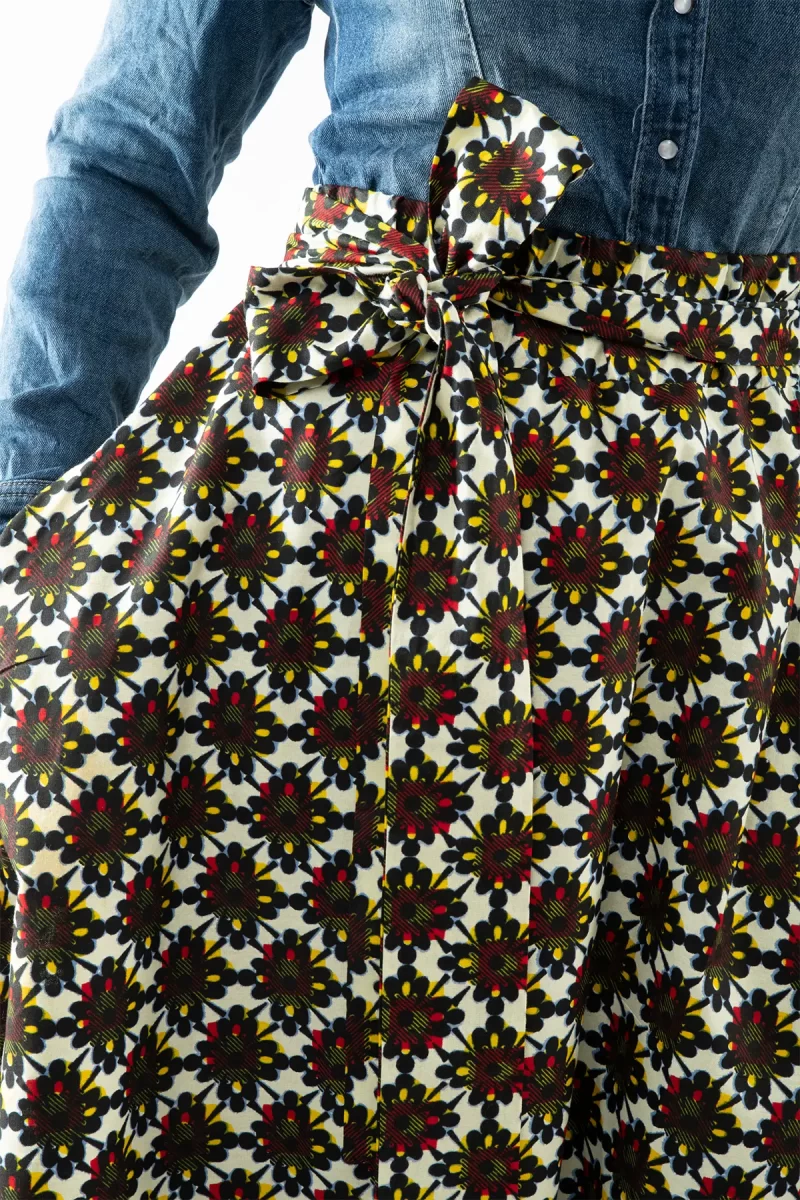 Carla - Gonna sartoriale wax maxi - immagine 3